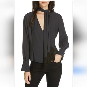 Joie Jayla Fringe Top Size Medium